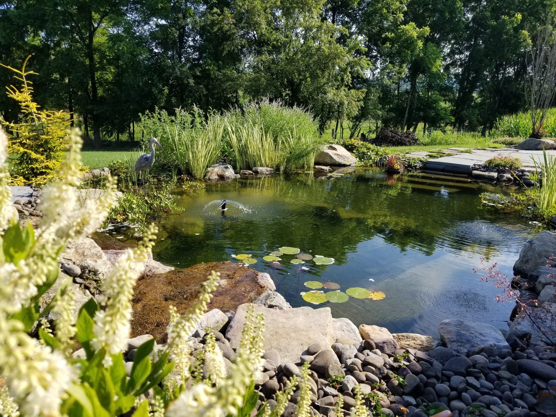 Beautiful Garden With Big Rocks and Fast Stream — Red Lion, PA — Garden Creations LLC