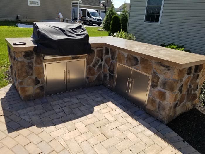 Outdoor Kitchen Covered Stove — Red Lion, PA — Garden Creations LLC