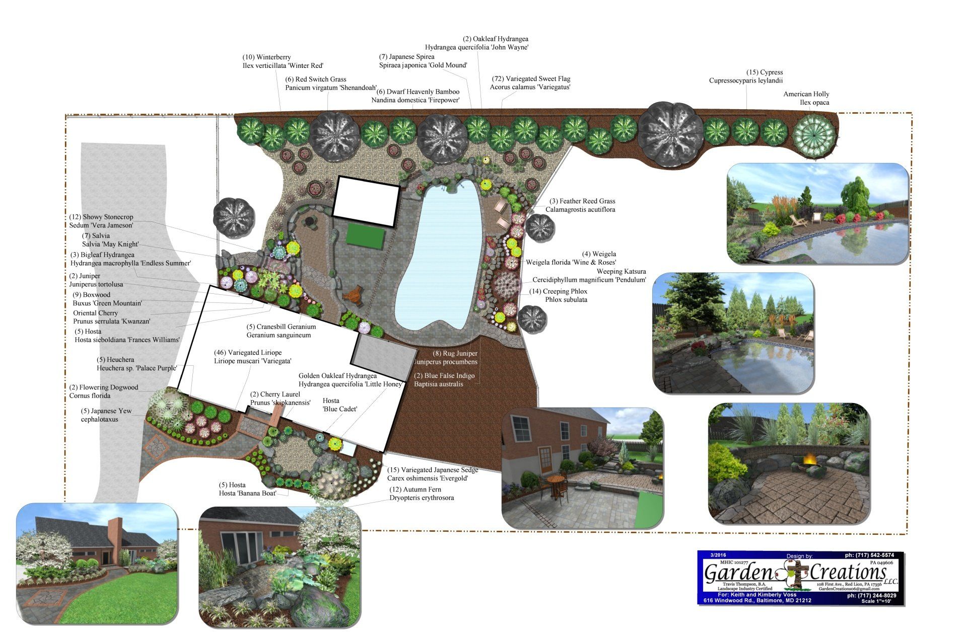 Blueprint Design of Landscape in Large Area — Red Lion, PA — Garden Creations LLC