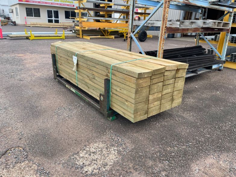 Wooden Beams Secured and Ready for Transport  — Territory Timber and Hardware in Yarrawonga, NT