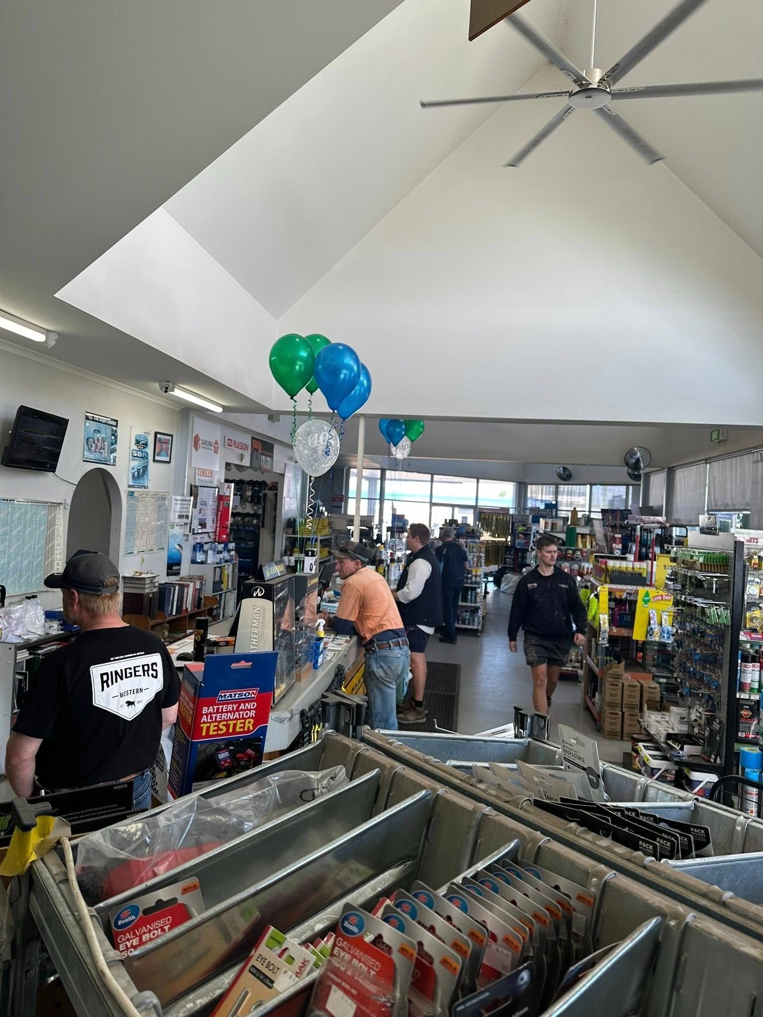 Bustling Tool Shop Interior With Customers
