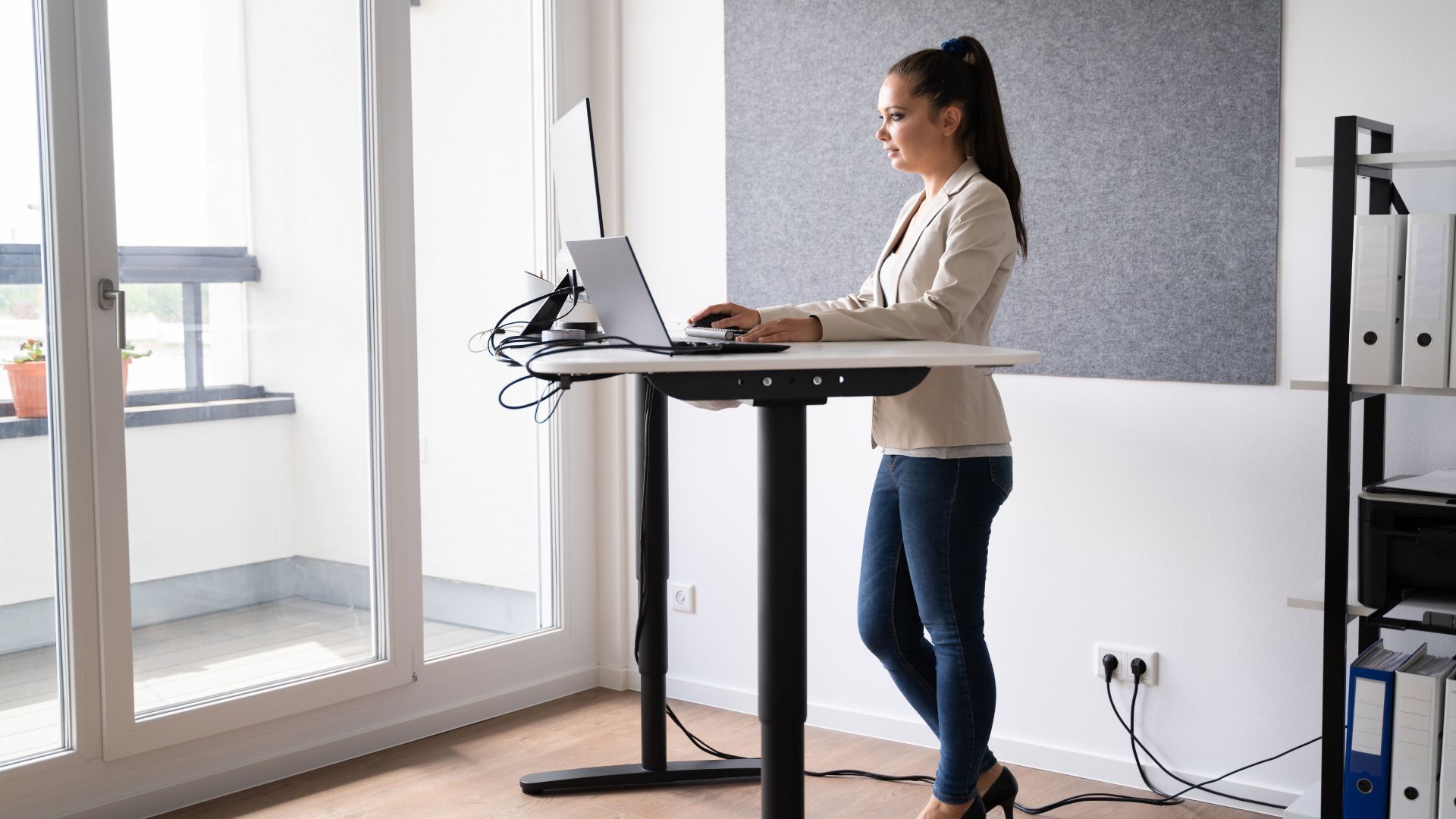 IKEA hack standing desk with stylish countertop - ikea canada mississauga