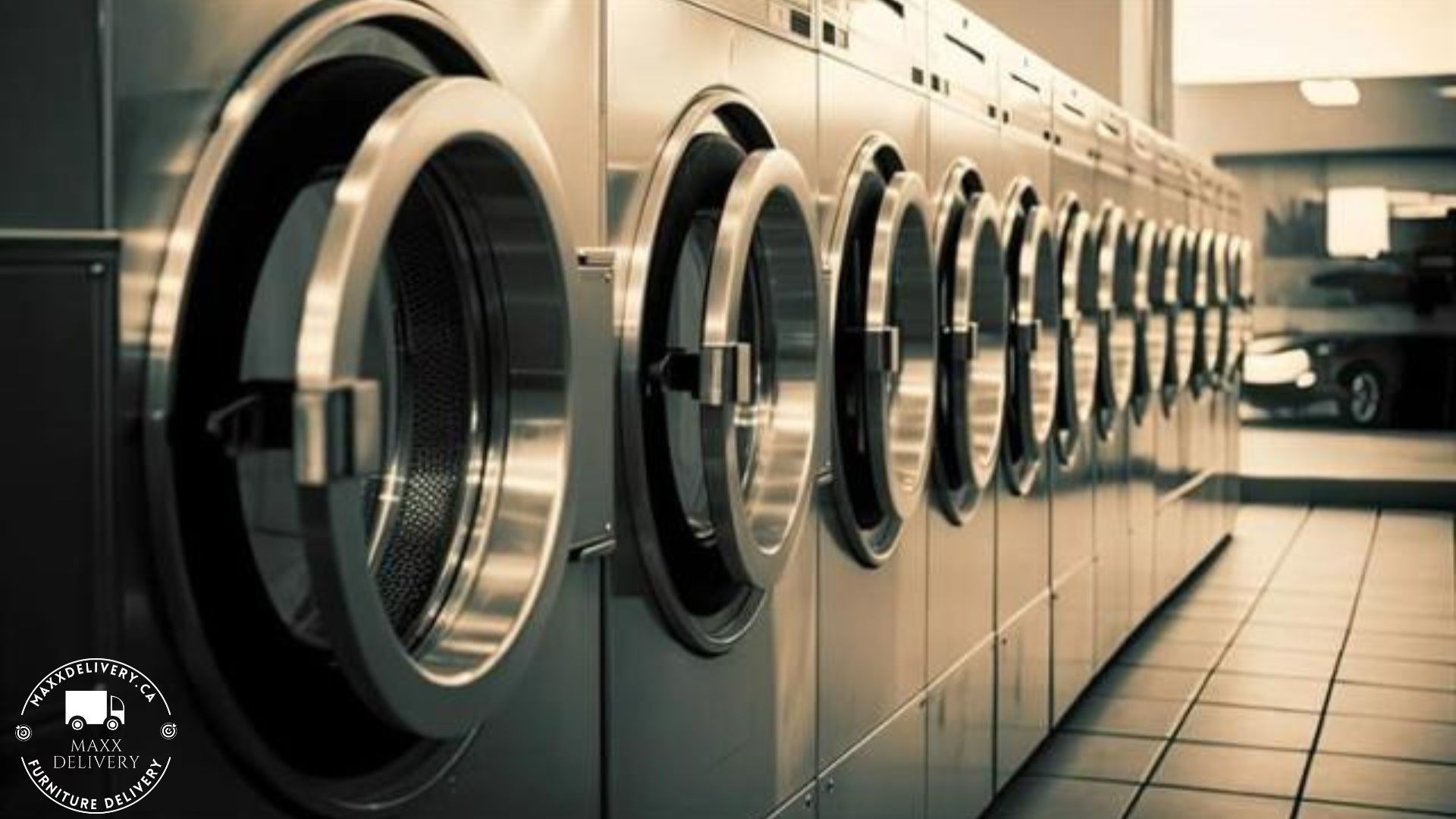 Laundry in Toronto with stainless steel dryers - Appliance movers Ontario