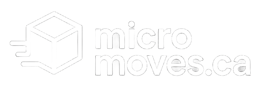 A black and white logo for micro moves.ca.