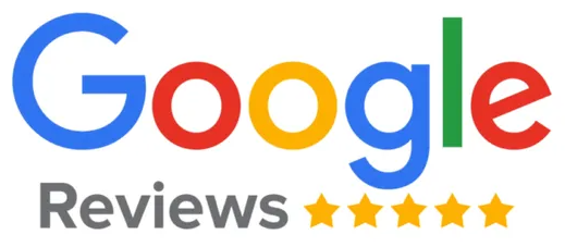 A google review logo with five stars on it