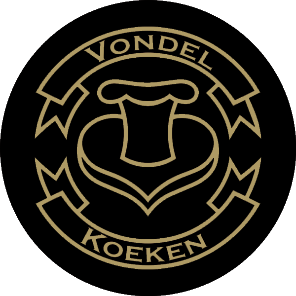 vondelkoeken logo zwart met goud 