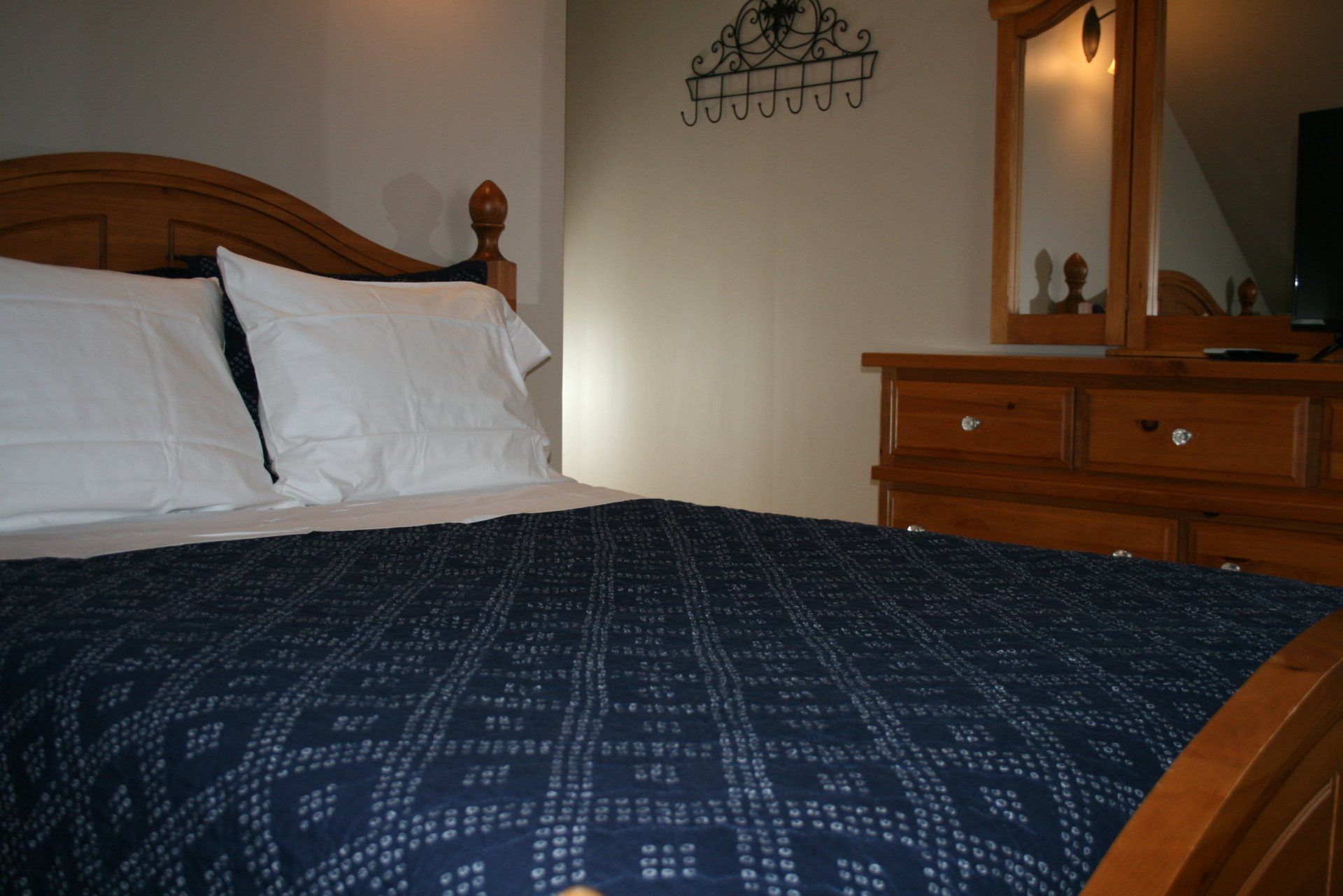 The Riverside Cottage bedroom in East Burke, Vermont
