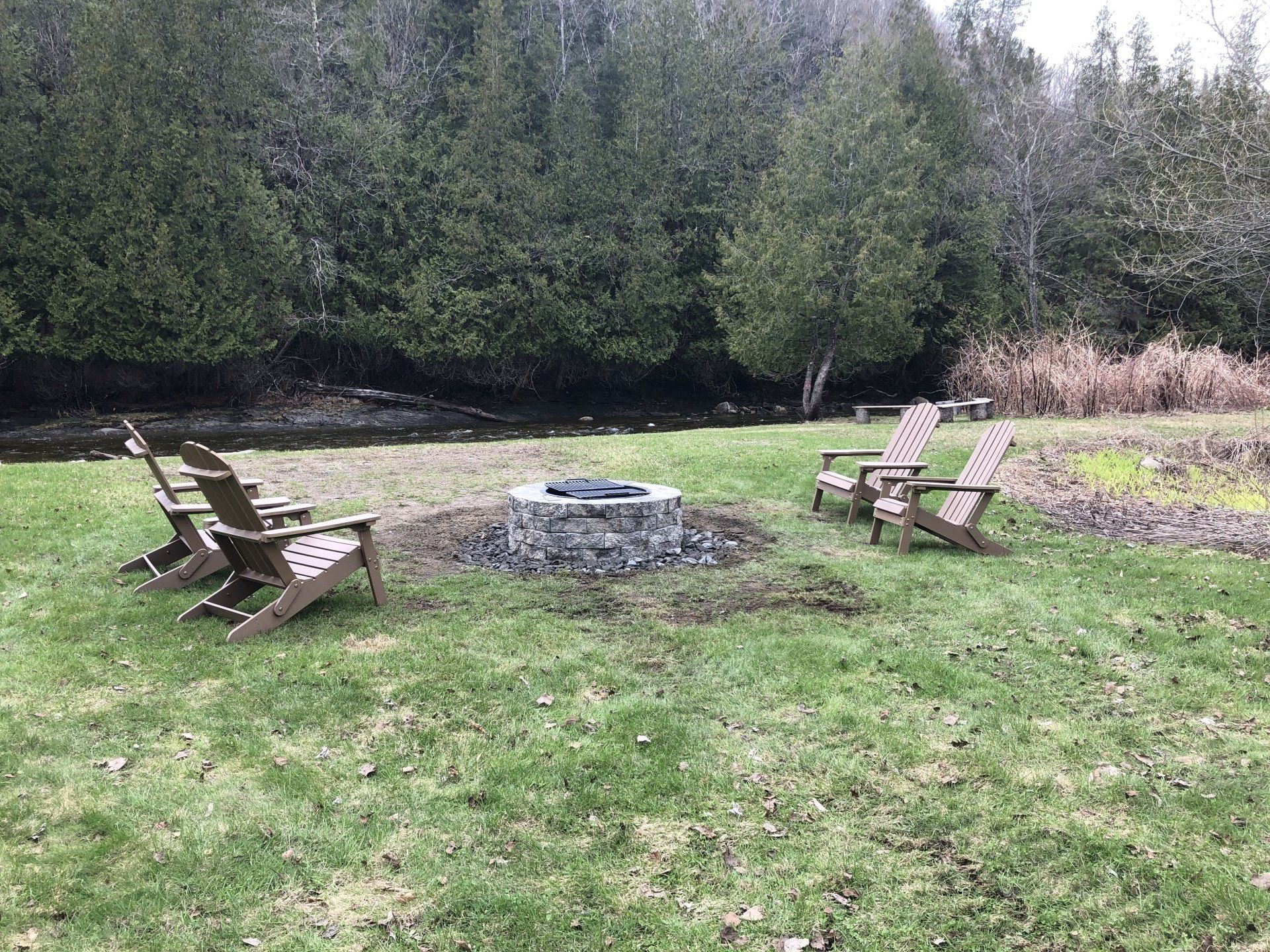 The Riverside Cottage view in Burke, VT