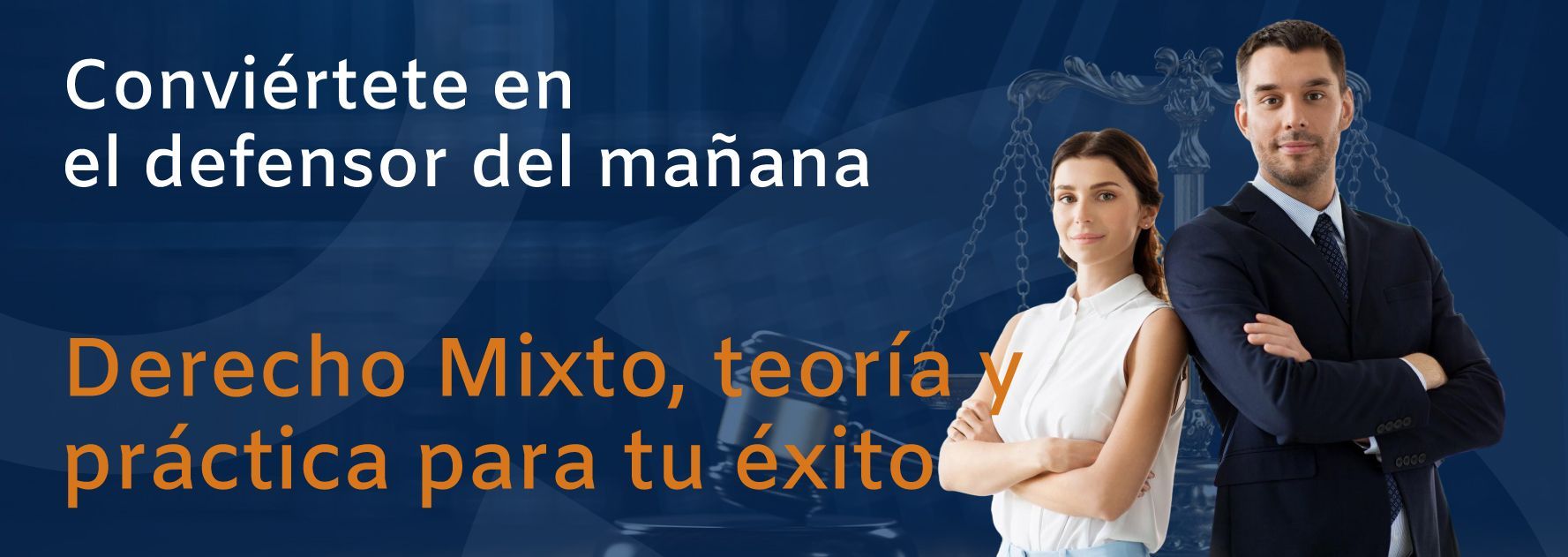 Un hombre y una mujer de pie uno al lado del otro con los brazos cruzados.