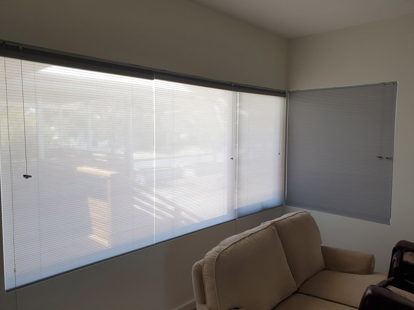 Honeycomb Blinds In Office — Bairnsdale, VIC — Country Curtains