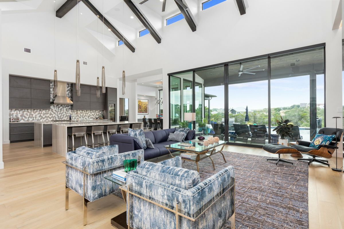 Butted Patio Door Examples in Living room