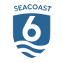 Blue shield logo with "SEACOAST 6" text, wavy lines, and a large number 6.