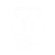 White logo with text and a central design, likely for a brand or event.