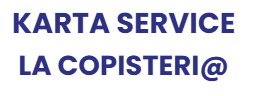 Logo con testo blu 