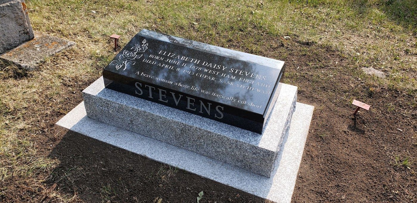 Gravestone with the name 