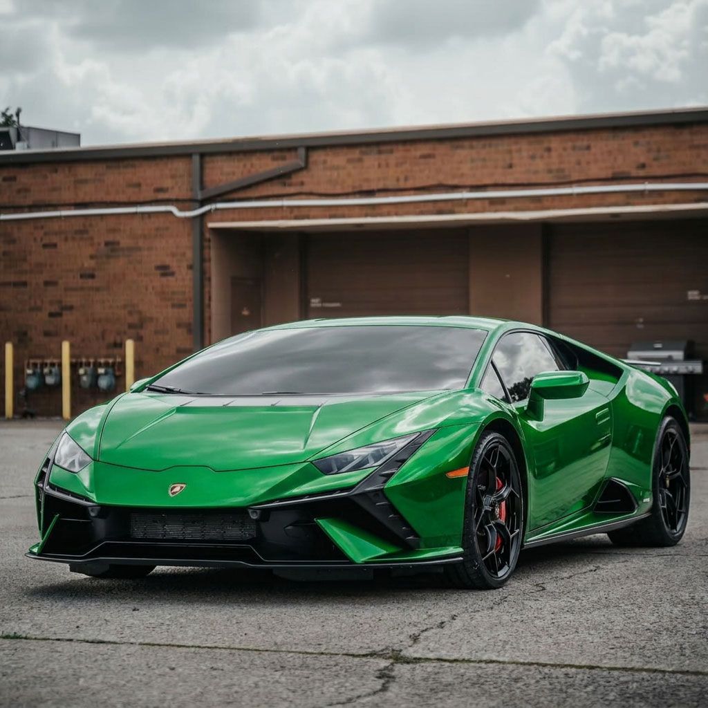 Orange Porsche 911 GT3 RS with a rear wing and black accents, shown against a plain white background.