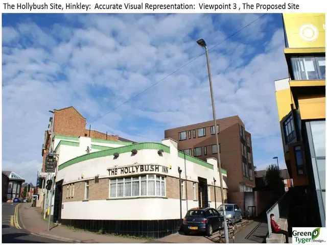 the proposed site with new building