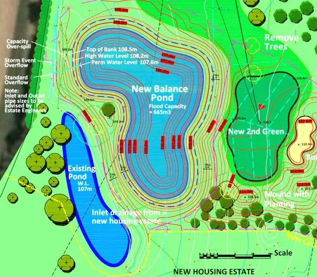 Attenuation Pond Design Plan