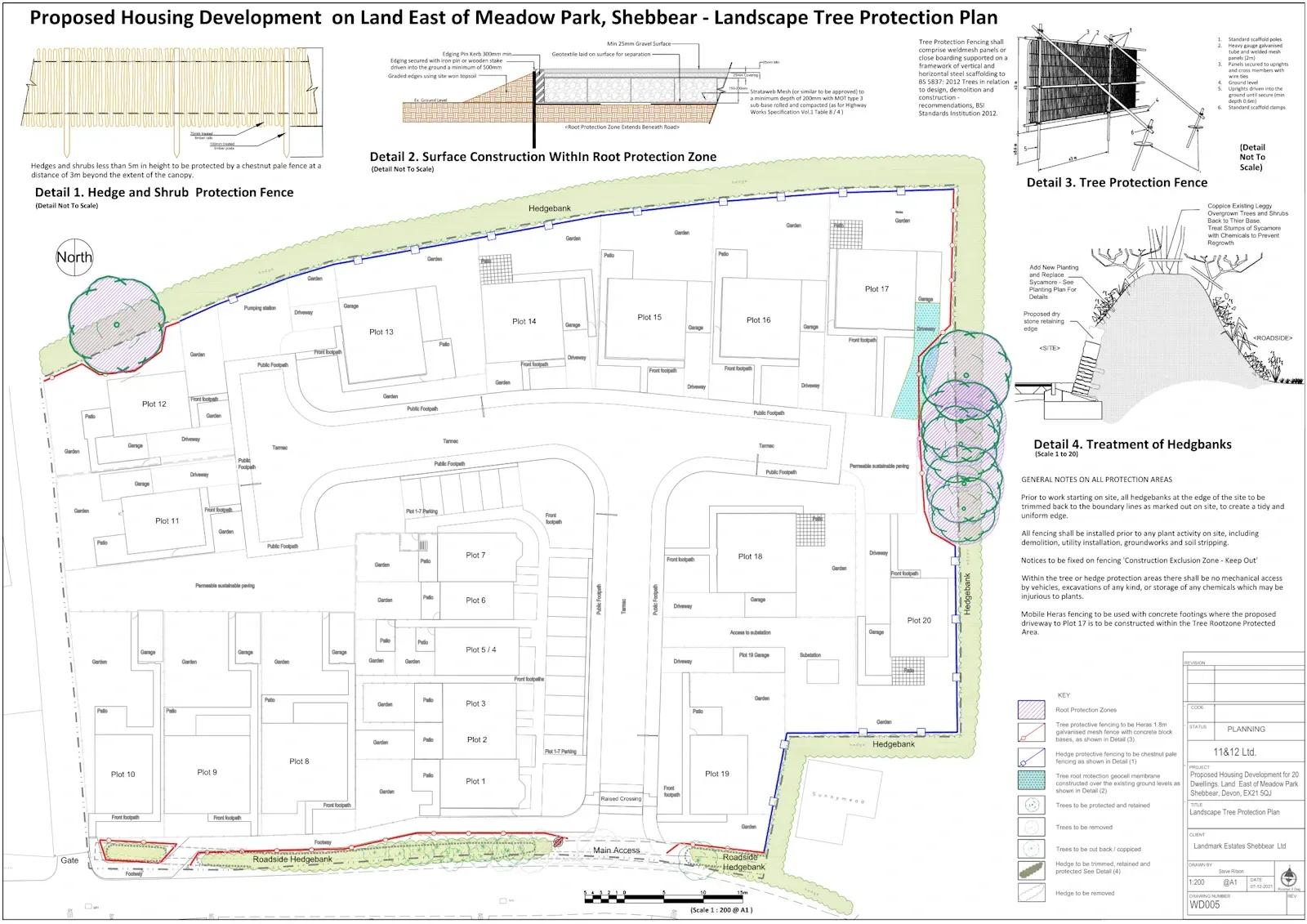 tree protection plan for housing estate