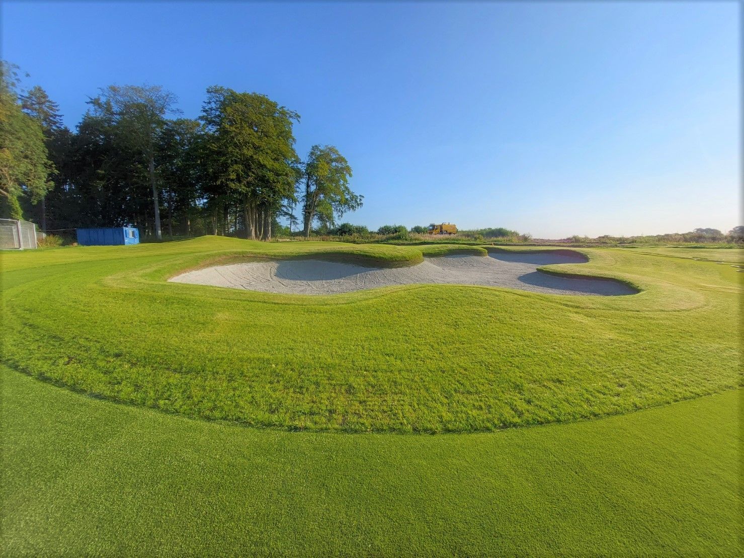 Large bunker on academy practice area