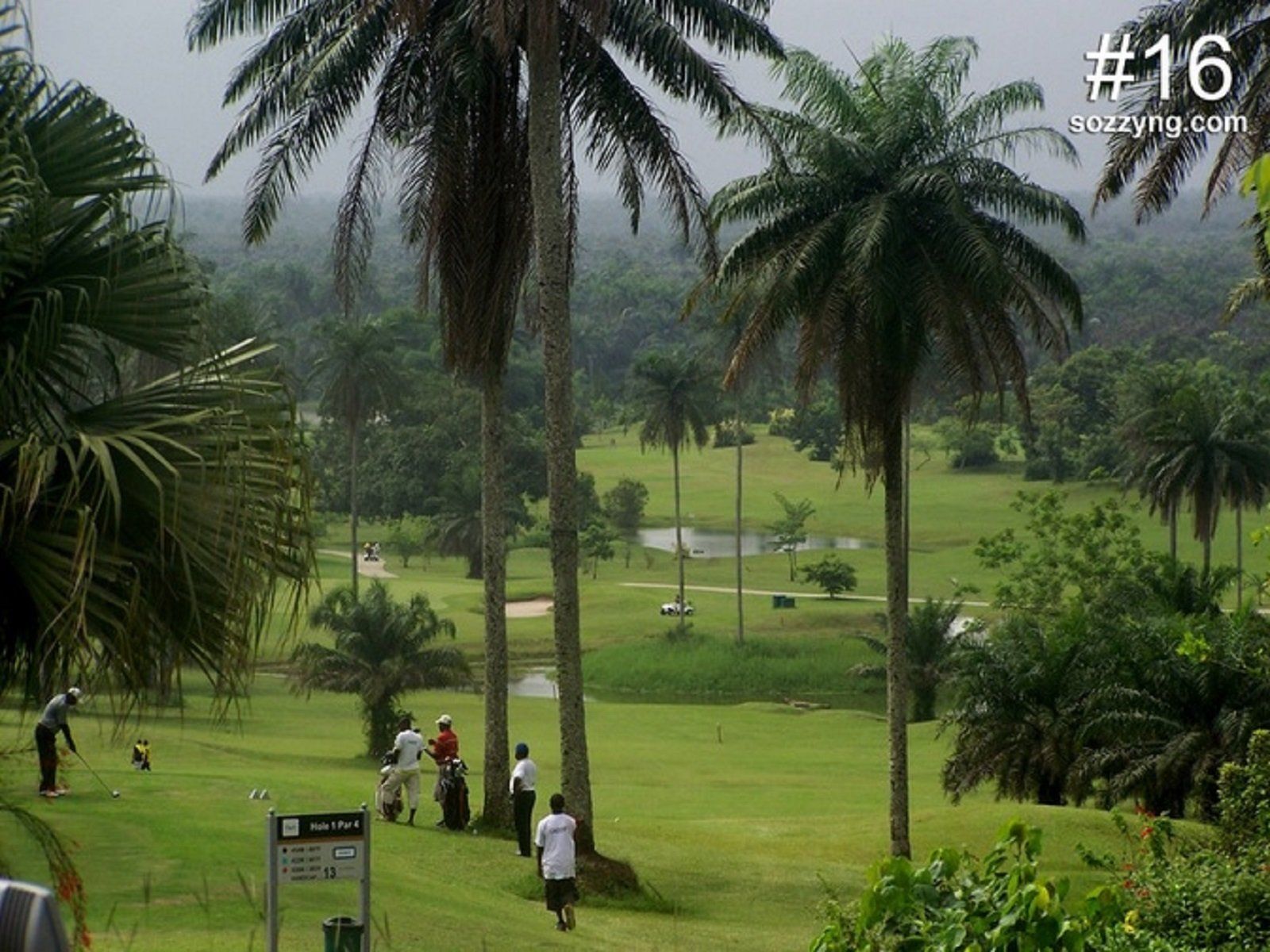 view from the tee at le meridien ibom golf resort