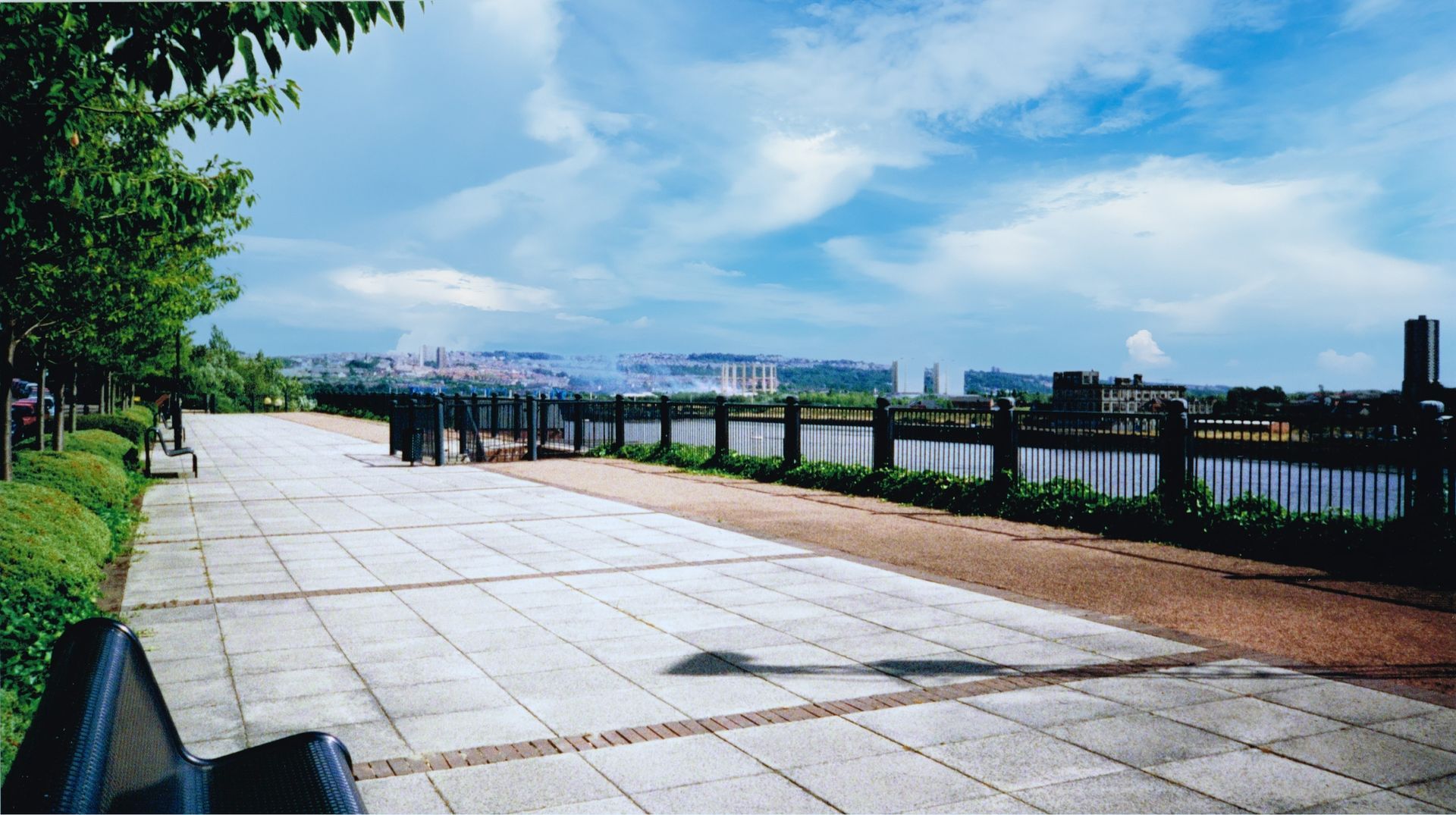 View from the top of the Cathedral Walls paving design