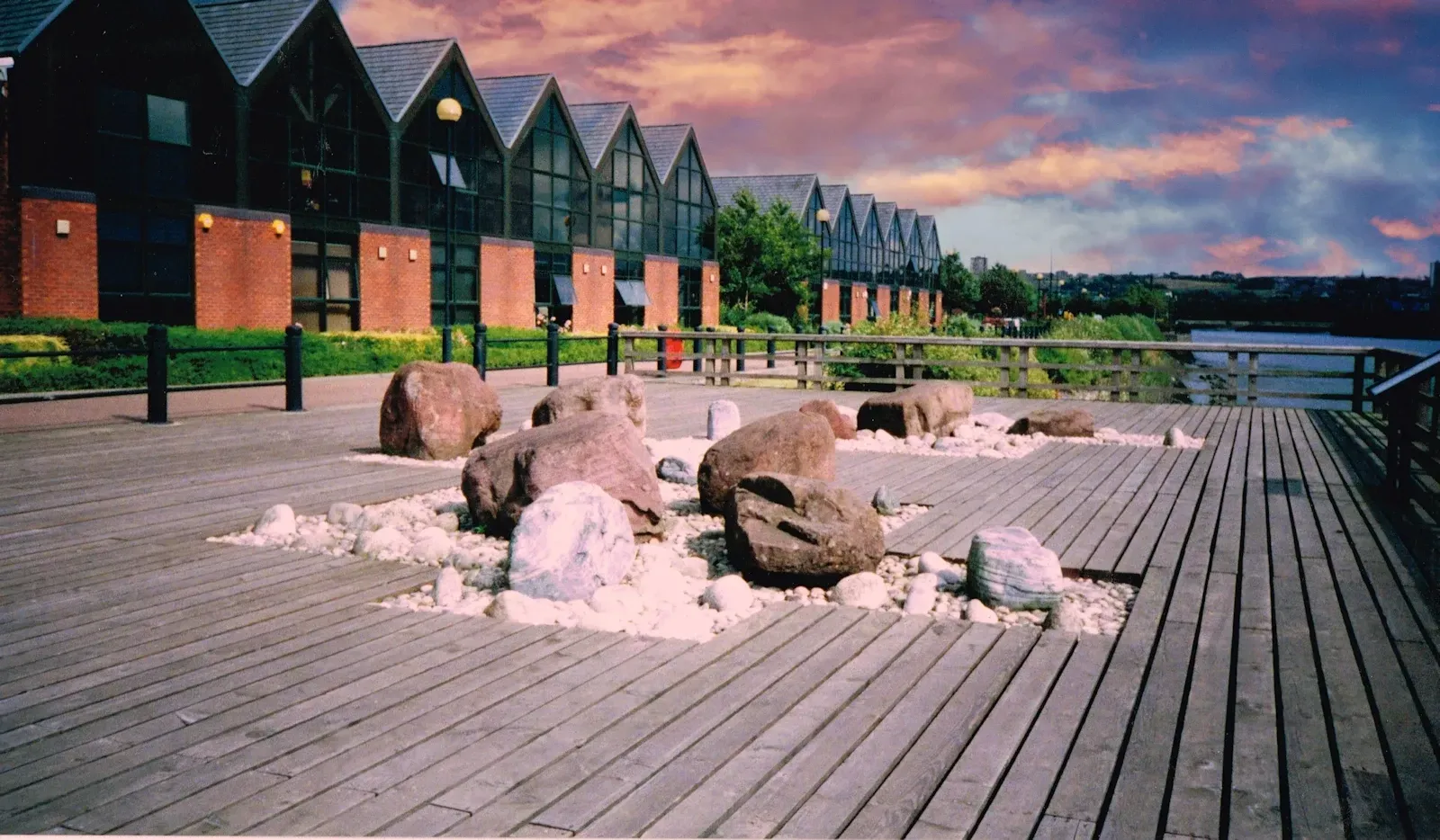 Design of rocks in the crane base at business park