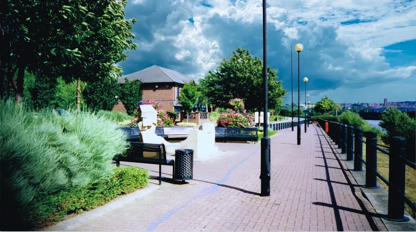 Landscape design of riverside walk Newcastle