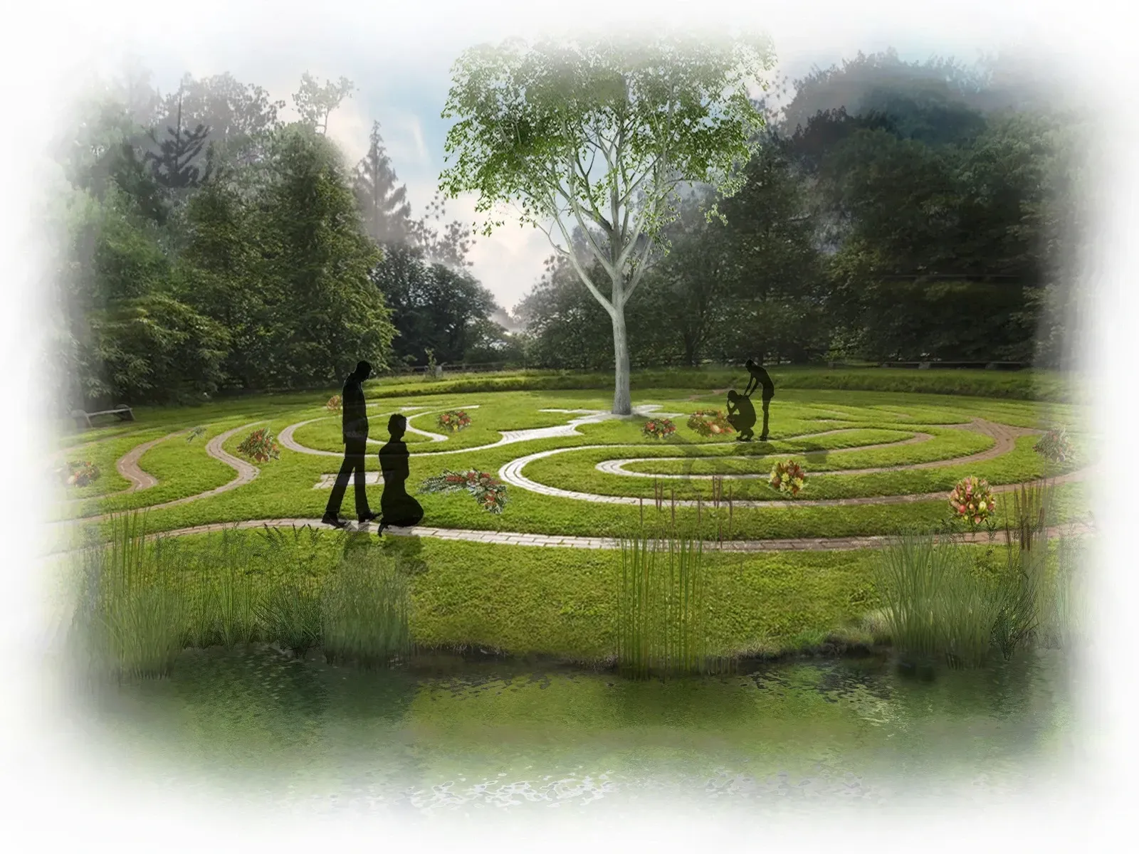 concept design of memorial area