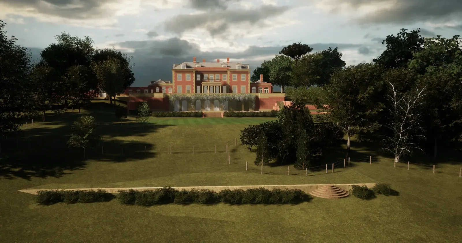 Model of stately home house