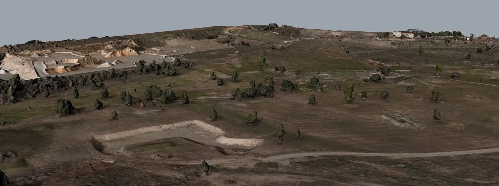 Photogrametry model of golf course