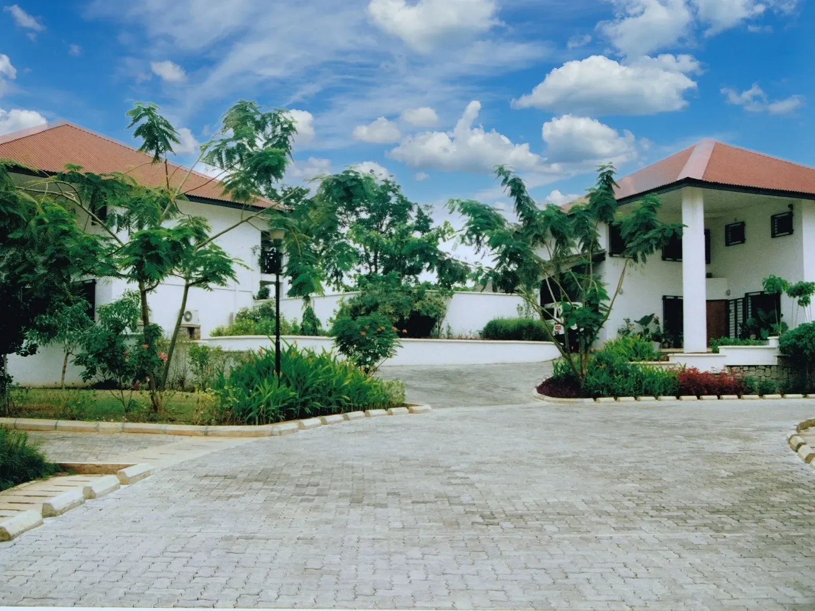 Planting for front gardens of houses at the British Village in Abuja