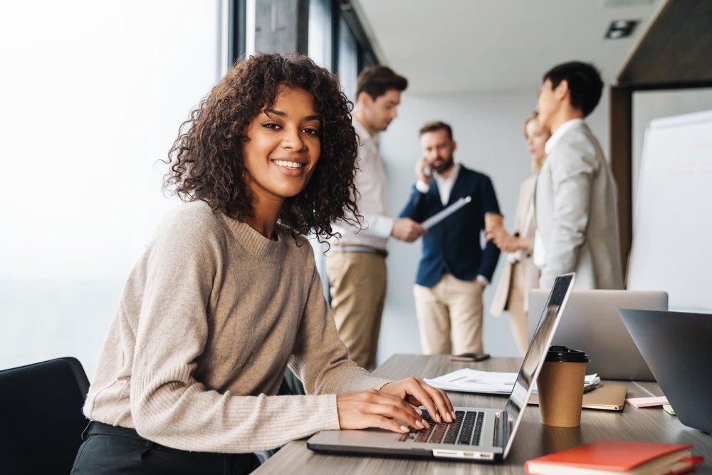 Woman Working In The Office