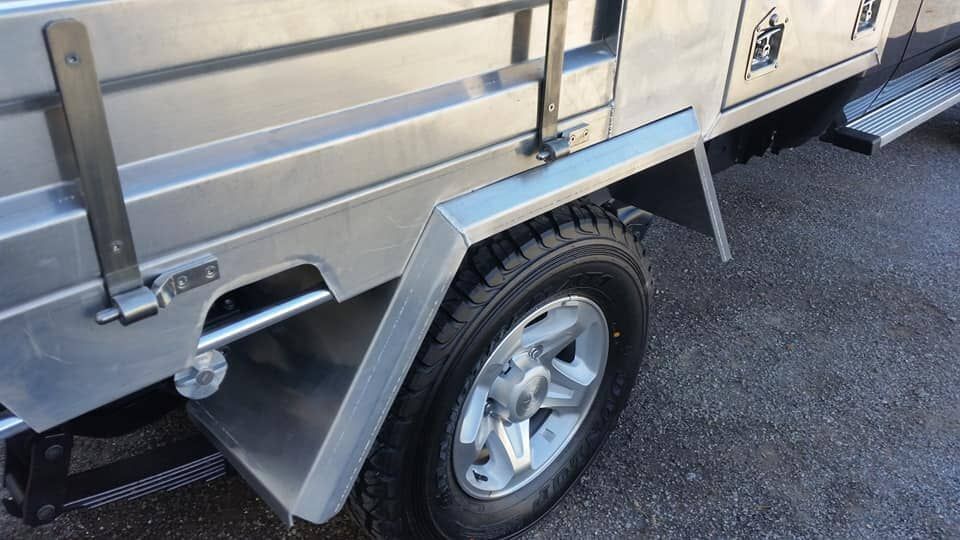 A Close up Of a Truck with A Trailer Attached to It — K & S Sheetmetal in Gladstone Central, QLD