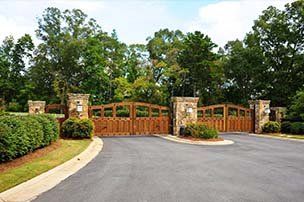 Driveways - Two Driveways With Gates Closed in Fredericksburg, VA