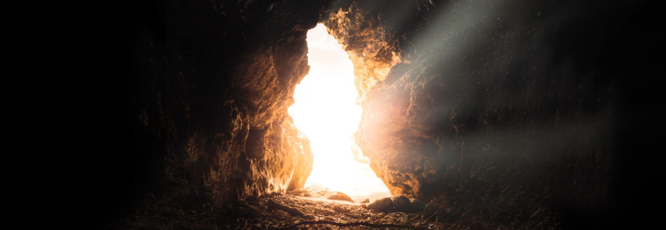 Light entering a cave
