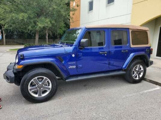Small Blue Jeep Side View — Melbourne, Florida — A Absolute Mobile Auto Detailing