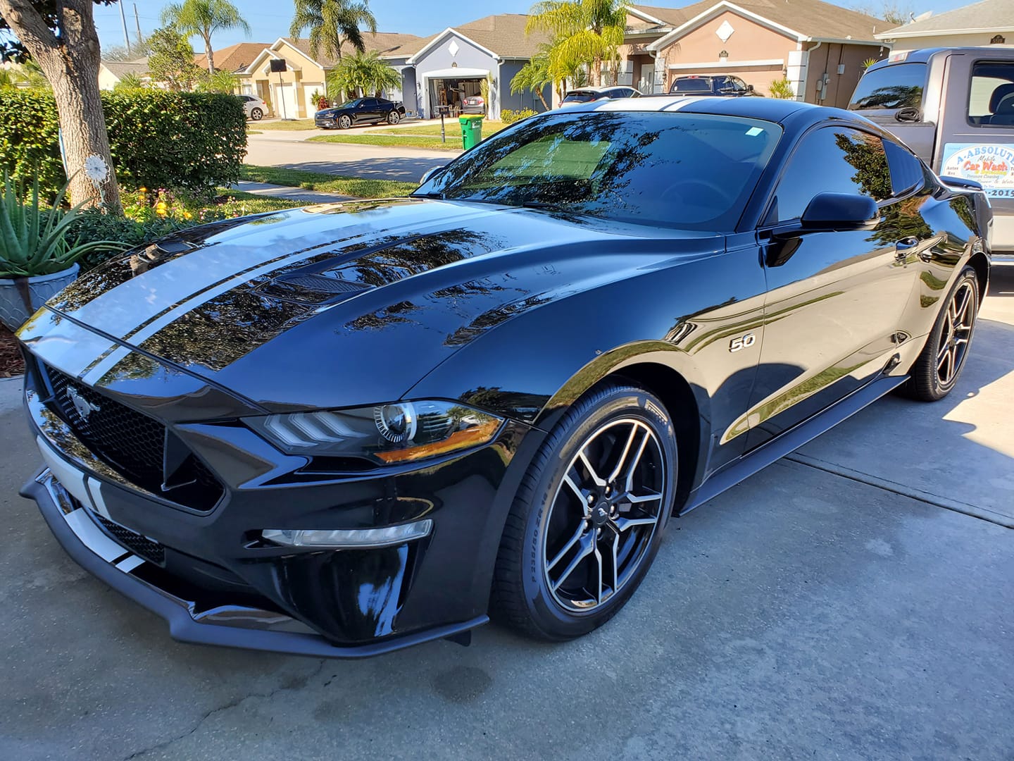 Black Mustang Exterior View — Melbourne, Florida — A Absolute Mobile Auto Detailing
