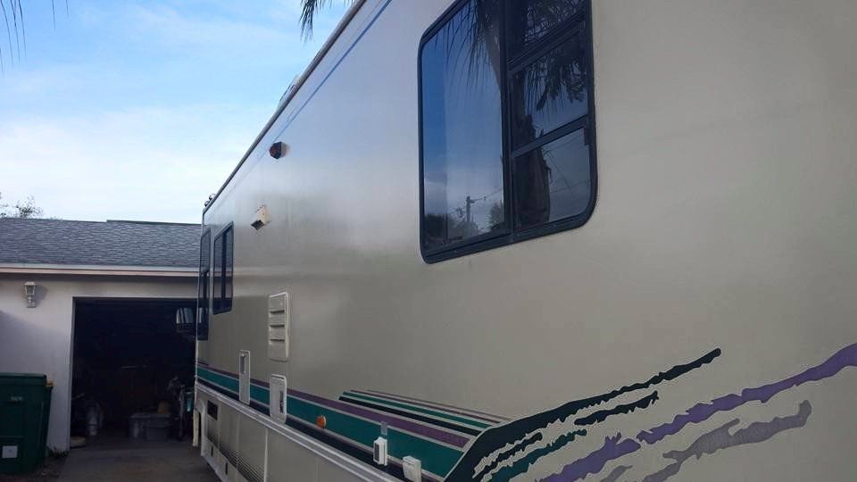 RV Side Exterior View — Melbourne, Florida — A Absolute Mobile Auto Detailing
