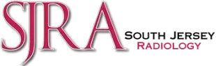 SJR A South Jersey Radiology logo in red and black on a white background