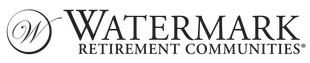 Watermark Retirement Communities logo with stylized “W” and serif text in gray and black