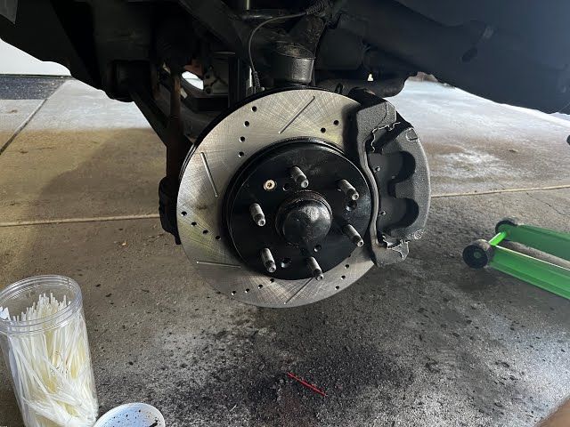 Exposed Brake Pad and Rotor