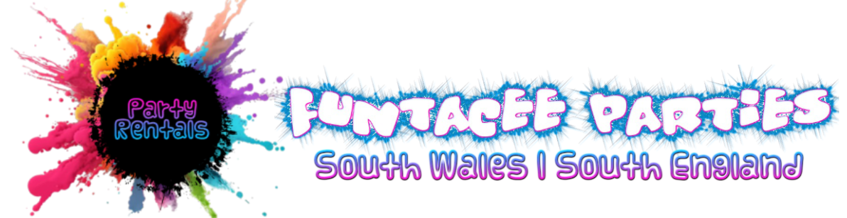 A colorful logo for vintage parties south wales south england