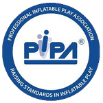 The logo for the professional inflatable play association raising standards in inflatable play.
