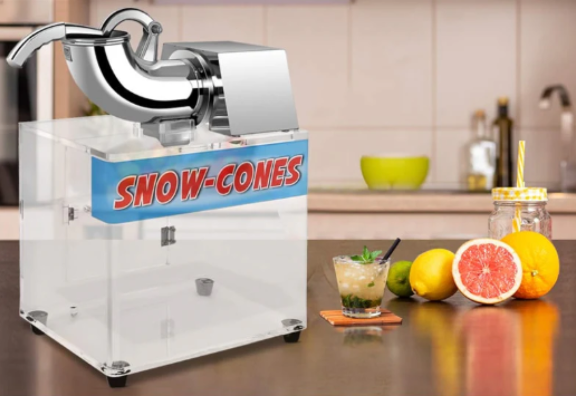 A machine that makes snow cones and ice cream.