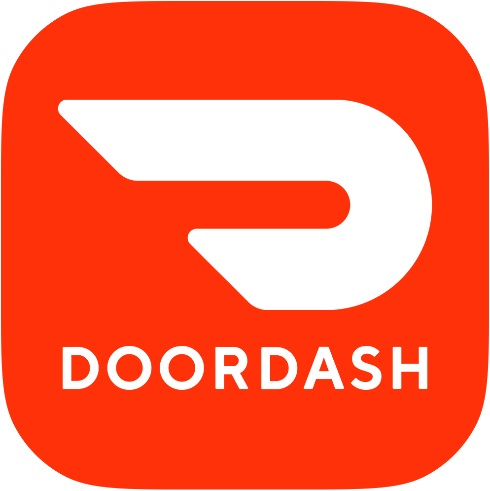 DoorDash logo: White 