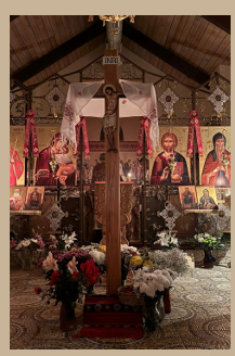 Altar cross at St. John Cassian Romanian Orthodox Church