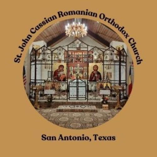 Logo of St. John Cassian Romanian Orthodox Church in San Antonio, Texas, 