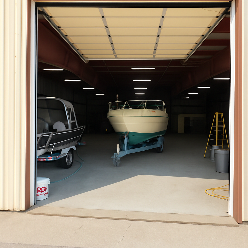 boat in storage