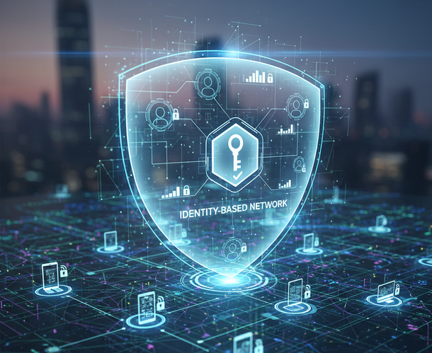 Digital shield labeled 